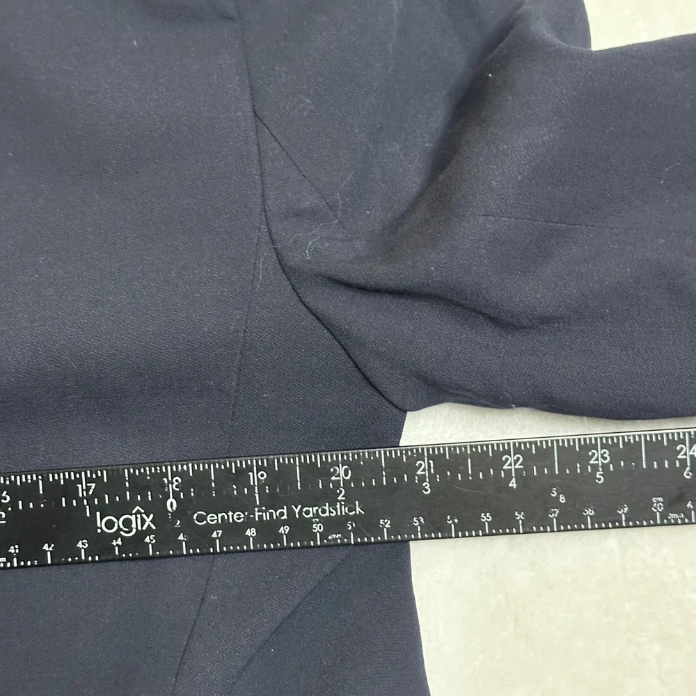 Lauren Ralph Lauren Navy Wool Double Breasted Blazer Gold Crest Buttons 14 - Picture 12 of 13
